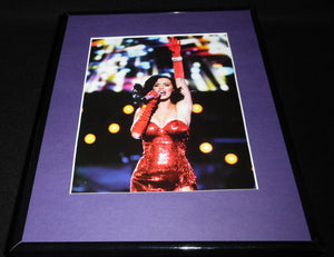 Katy Perry in Jessica Rabbit Dress 2010 USO Framed 11x14 Photo Display