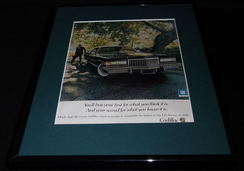 1975 Cadillac 11x14 Framed ORIGINAL Vintage Advertisement 