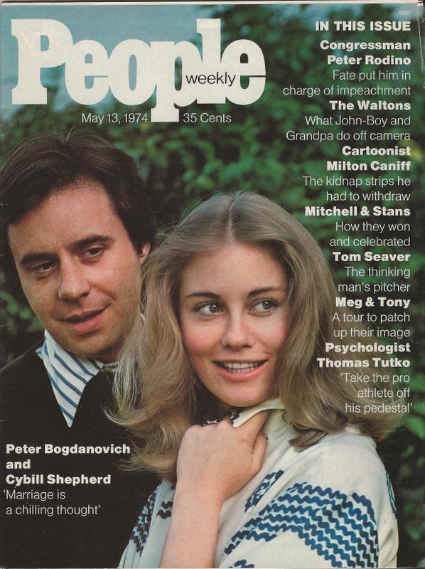 People Weekly Magazine May 13 1974 Cybill Shepherd & Peter Bogdanovich 