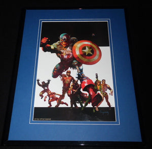 Marvel Zombies Captain America Framed 11x14 Poster Display 