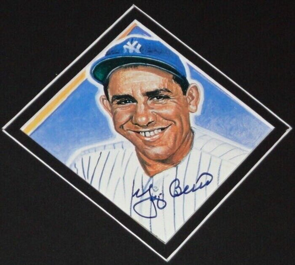 Yogi Berra Signed Framed 16x20 Photo Display JSA Yankees