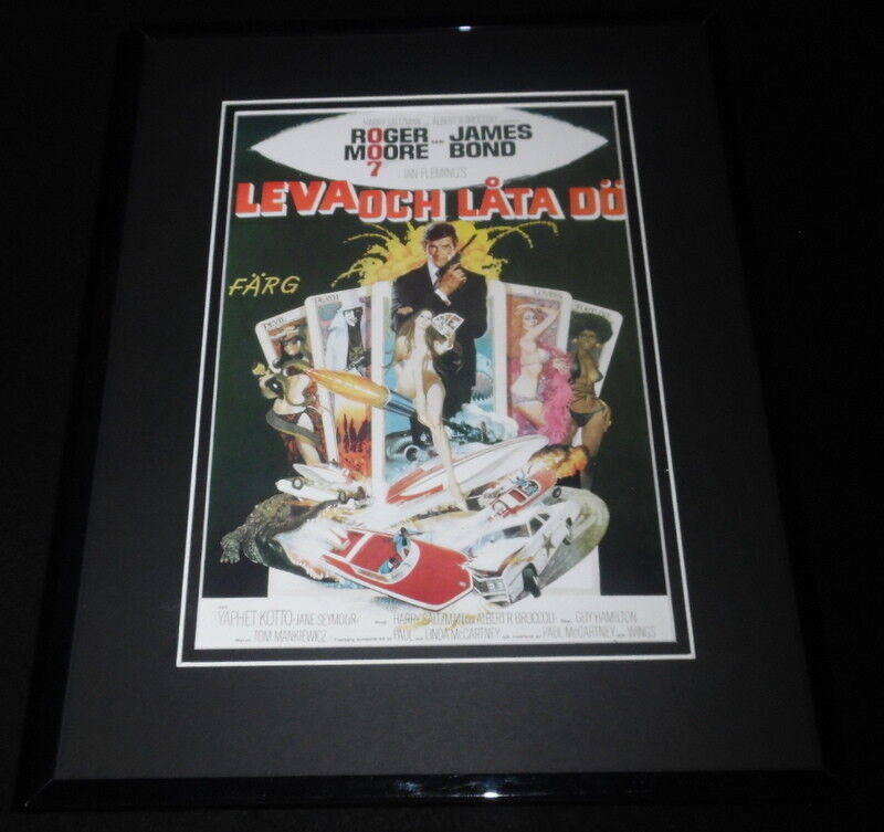 Live and Let Die James Bond Framed 11x14 Repro Poster Display Roger Moore