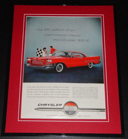 1959 Chrysler 300 E 11x14 Framed ORIGINAL Vintage Advertisement Poster