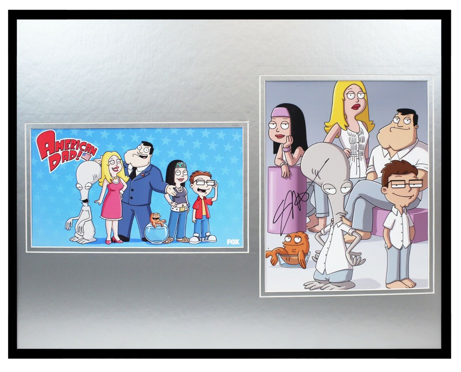 Seth MacFarlane Signed Framed 16x20 Photo Set JSA American Dad w/ cast