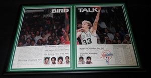 Larry Bird 1982 NBA Framed 12x18 Advertising Display Celtics