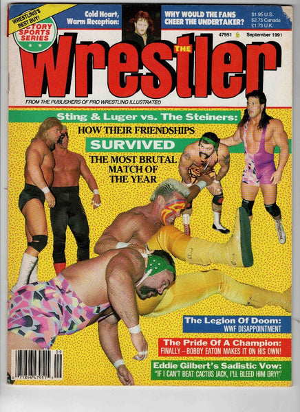 VINTAGE Sep 1991 Wrestler Magazine Lex Luger Steiners