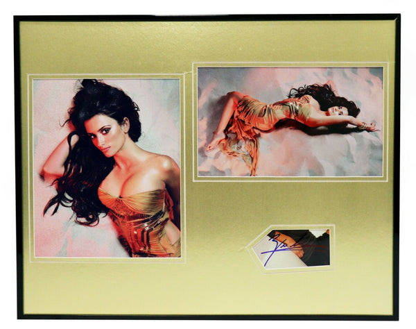 Penelope Cruz Signed Framed 16x20 Photo Set JSA 