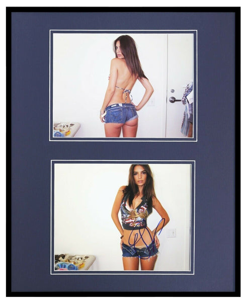 Emily Ratajkowski Signed Framed 16x20 Bikini Photo Display Gone Girl