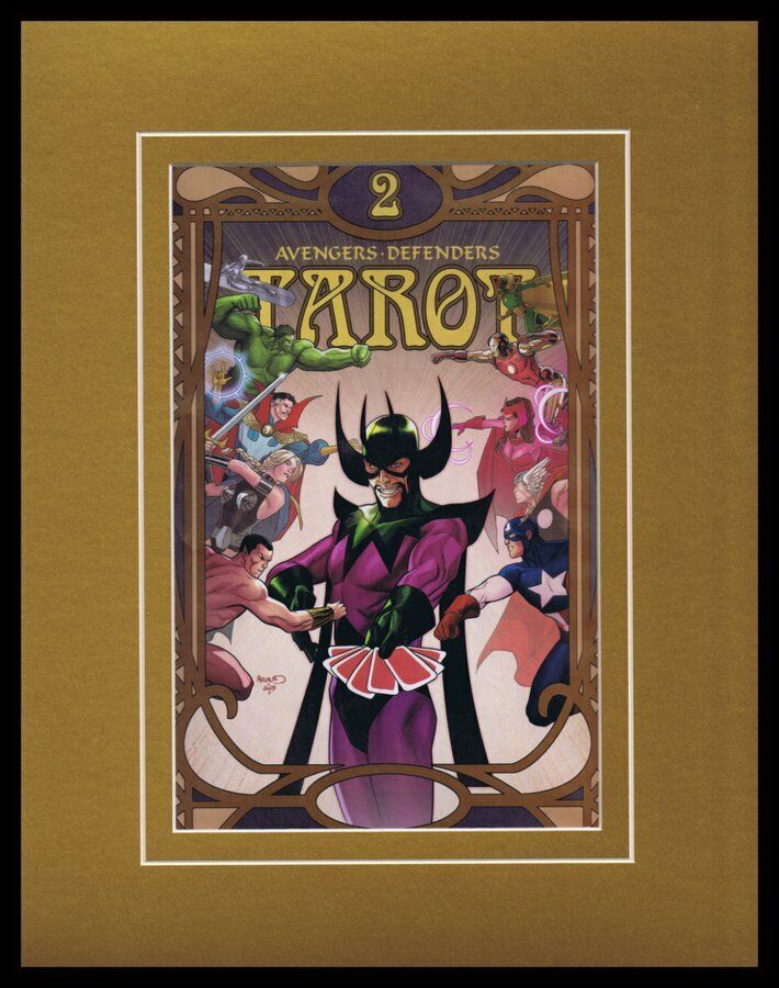 2019 Avengers Defenders Tarot Framed 11x14 ORIGINAL Advertisement 