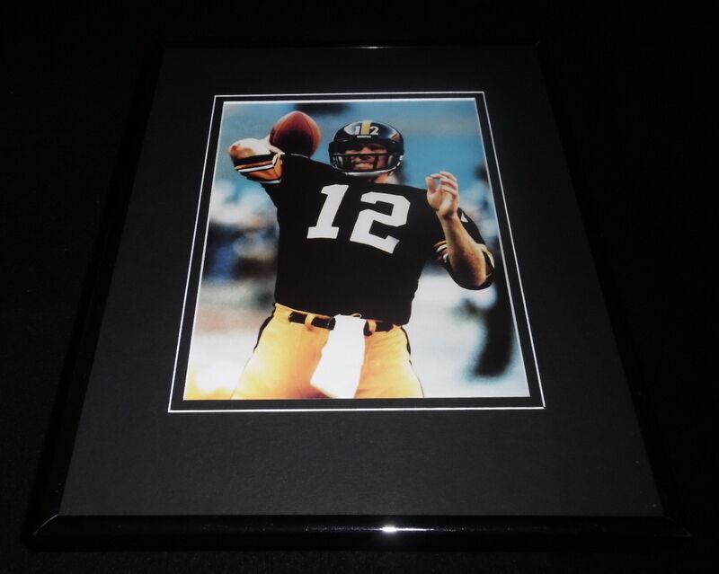 Terry Bradshaw Passing Framed 11x14 Photo Display Steelers