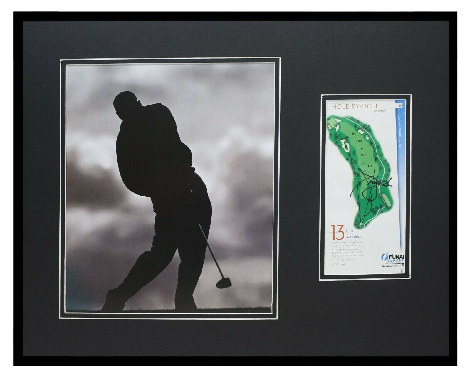 Jim Furyk Signed Framed 16x20 Photo Display