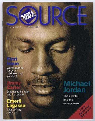 ORIGINAL Vintage October 1998 Sam's Club Source Magazine #1 Michael Jordan  