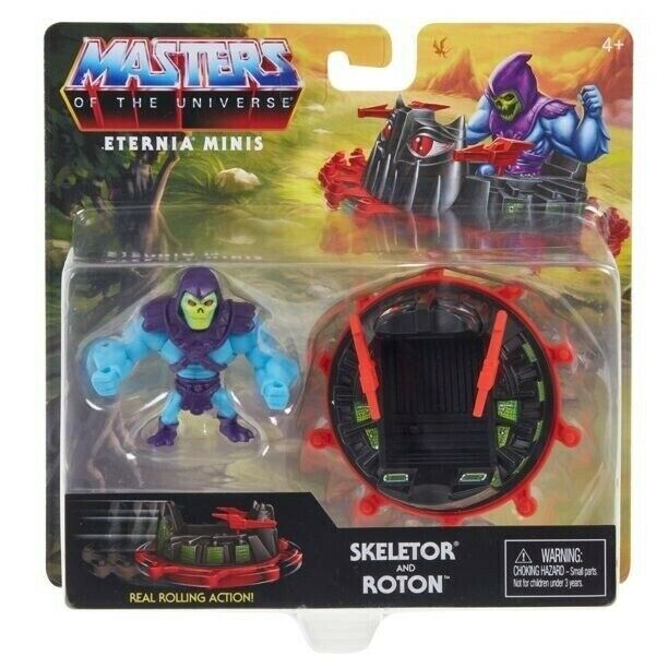 NEW SEALED 2021 Masters Of The Universe Eternia Minis Skeletor + Roton 2 Pack