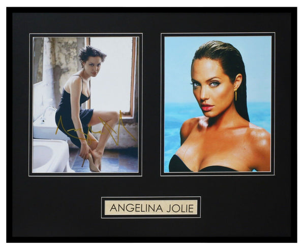 Angelina Jolie Signed Framed 16x20 Photo Display