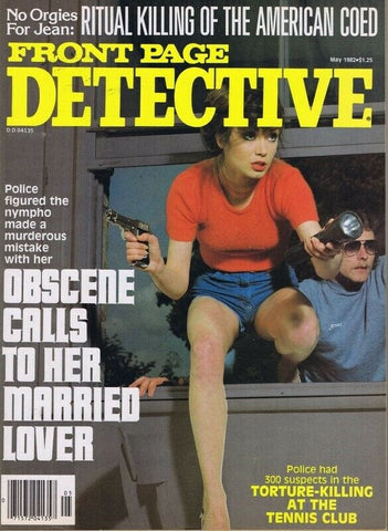 ORIGINAL Vintage May 1982 Front Page Detective Magazine GGA