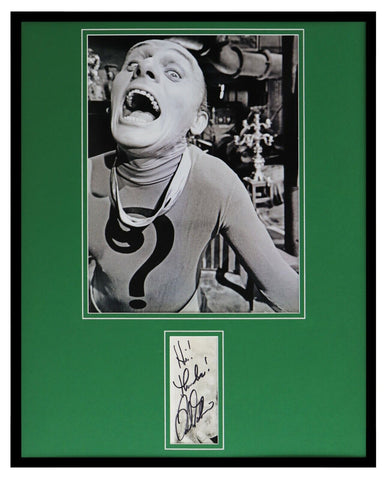 Frank Gorshin Signed Framed 16x20 Photo Display Batman The Riddler