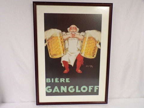 Jean D' Ylen Biere Gangloff Beer 23x31" Framed Poster Art 