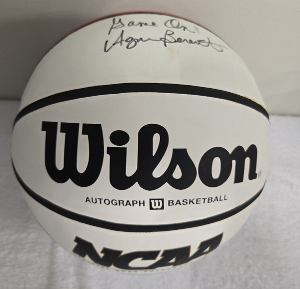 Agnus Berenato Signed Full Size Wilson Autograph Basketball Pitt All Time Wins