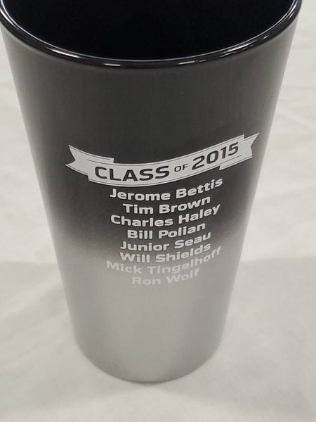 2015 Pittsburgh Steelers Minnesota Vikings HOF Game Pilsner Beer Glass