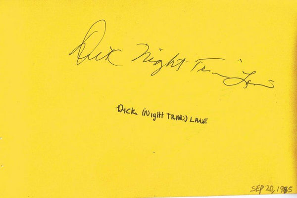 Night Train Lane Jack Snow & James Harris Signed Vintage Album Page RR LOA 