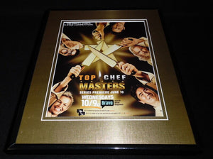 Top Chef Masters 2009 Bravo Framed 11x14 ORIGINAL Advertisement