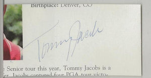 Tommy Jacobs Signed Program Page JSA