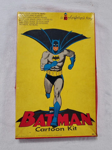 VINTAGE 1976 Colorforms Batman Cartoon Kit