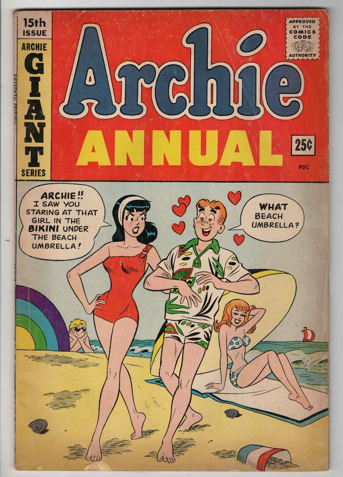 Archie Annual #15 VINTAGE 1964 Archie Comics GGA Veronica Bikini