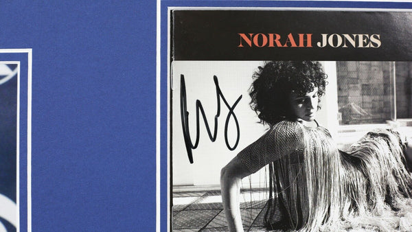 Norah Jones Signed Framed 16x20 Photo + Pick Me Up Off the Floor CD Display