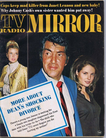 ORIGINAL Vintage April 1970 TV Radio Mirror Magazine Dean Martin Johnny Cash