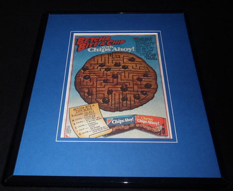 1987 Nabisco Chips Ahoy Framed 11x14 ORIGINAL Vintage Advertisement 