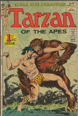 Tarzan #207 ORIGINAL Vintage 1972 DC Comics 1st DC Issue