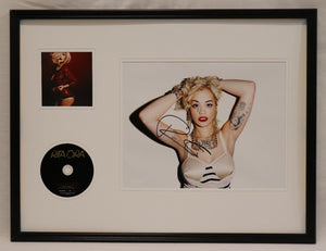 Rita Ora Signed Framed 18x24 Photo & CD Display JSA I Will Never Let You Down 