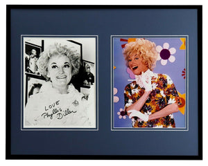 Phyllis Diller Signed Framed 16x20 Photo Set Laugh In