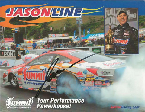 Jason Line Signed 8x10 Photo Summit Racing