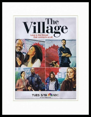 The Village 2019 NBC 11x14 Framed ORIGINAL Advertisement Moran Atias