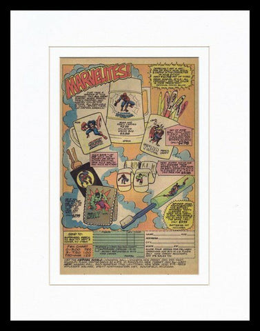 1979 Marvel Comics Merchandise Framed 11x14 ORIGINAL Vintage Advertisement