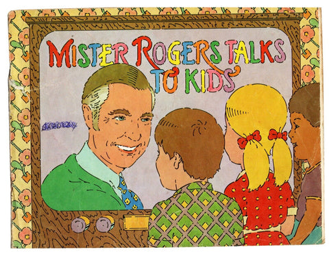 VINTAGE Mr. Rogers Talks to Kids Paperback Book Fred Rogers Neighborhood PBS