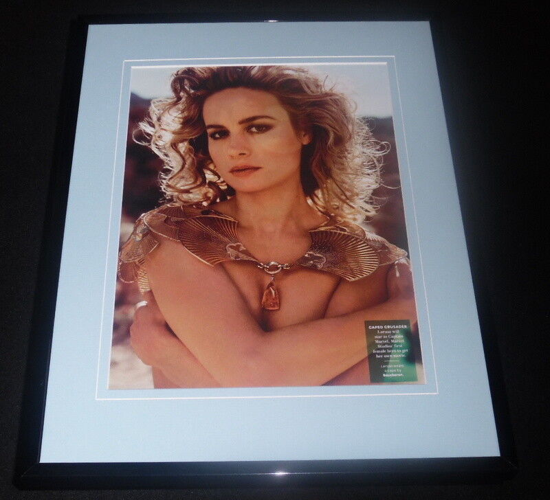 Brie Larson 2017 Framed 11x14 Photo Display Captain Marvel