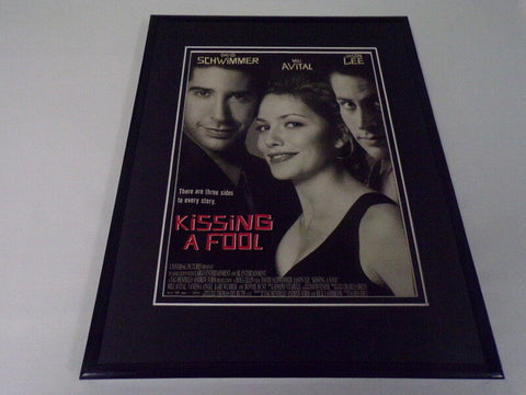 Kissing a Fool 1998 11x14 Framed ORIGINAL Advertisement David Schwimmer