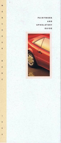 ORIGINAL Vintage 1993 Mercedes Benz Paintwork Upholstery Brochure Book