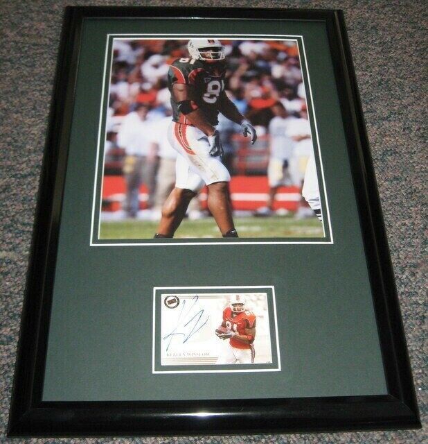 Kellen Winslow II Soldier Signed Framed 11x17 Rookie Card & Photo Display PP