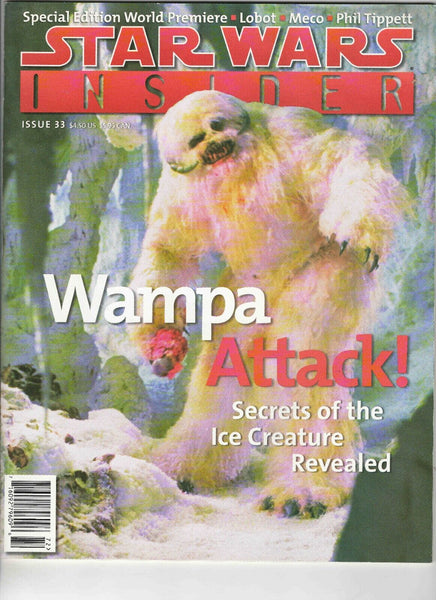 Star Wars Insider Magazine #33 VINTAGE 1997 Wampa