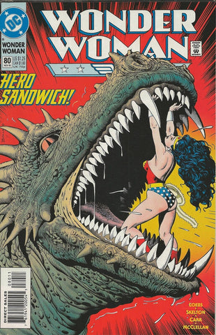 Wonder Woman #80 ORIGINAL Vintage 1993 DC Comics Bolland GGA