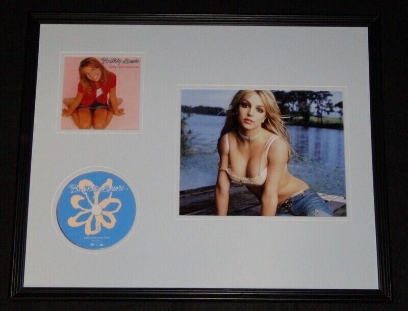 Britney Spears Framed 16x20 Baby One More Time CD & Photo Display