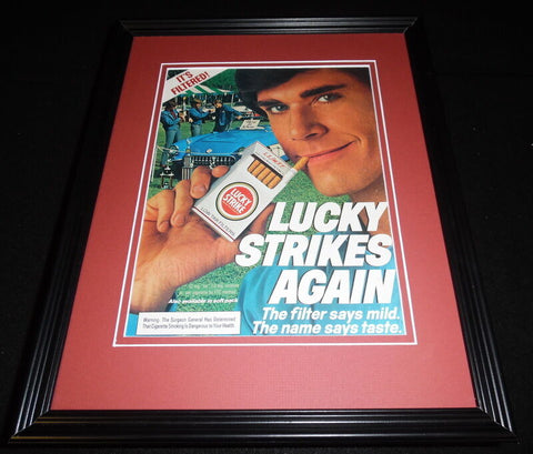 1984 Lucky Strike Cigarettes Framed 11x14 ORIGINAL Vintage Advertisement 