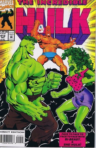 Incredible Hulk #412 ORIGINAL Vintage 1993 Marvel Comics She Hulk GGA