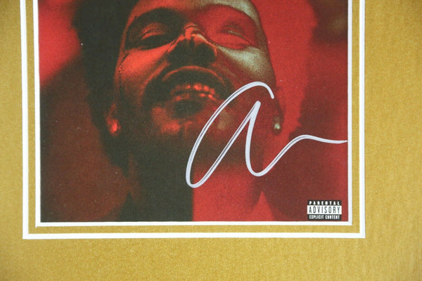 The Weeknd Signed Framed 16x20 CD + Photo Display  