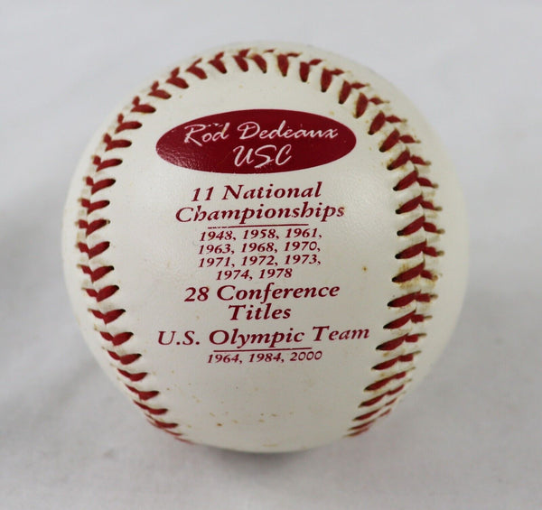 Tom Lasorda Signed Rod Dedeaux USC Commemorative Baseball