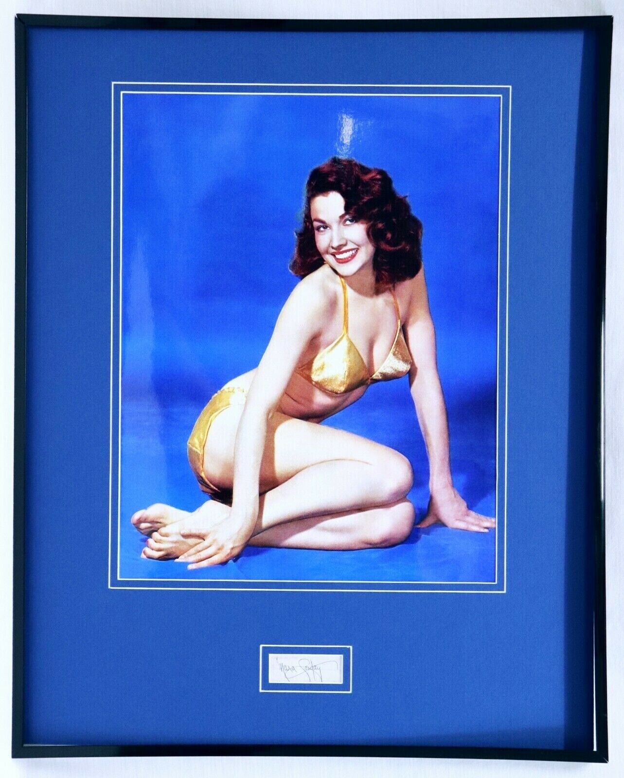 Mara Corday Signed Framed 16x20 Photo Display